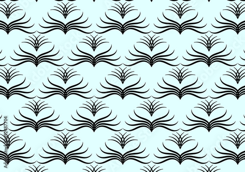 stencil drawing art repeating background