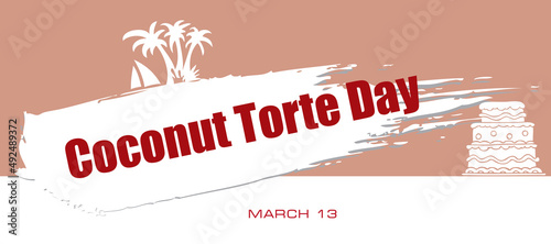 Card Coconut Torte Day