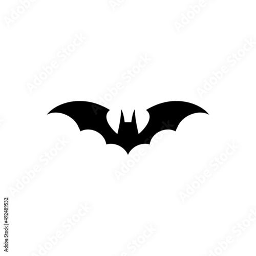 fly wings Batman famous logo superhero icon vector