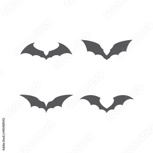 fly wings Batman famous logo superhero icon vector