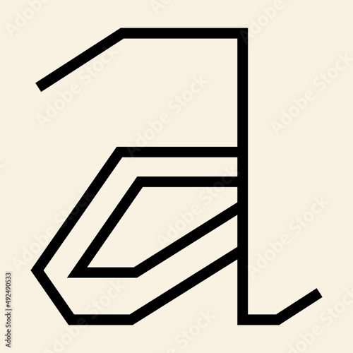 Abstract modern lineal A