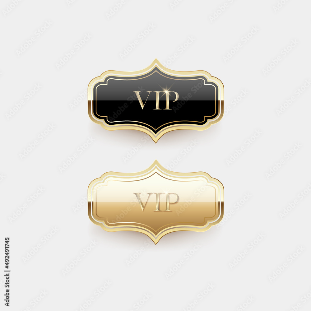 Luxury golden label and symbol Luxury golden label and symbol