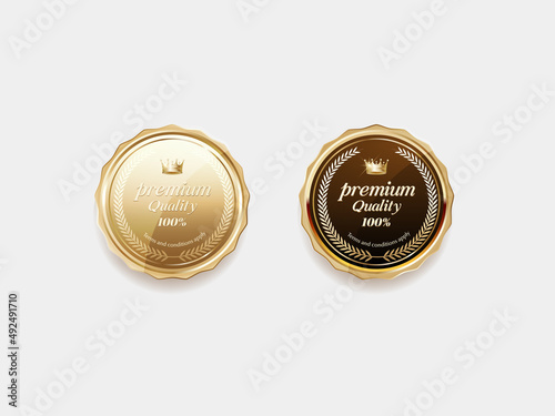 Luxury golden label and symbol