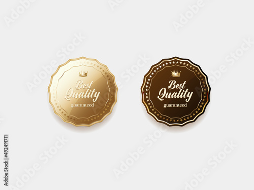 Luxury golden label and symbol