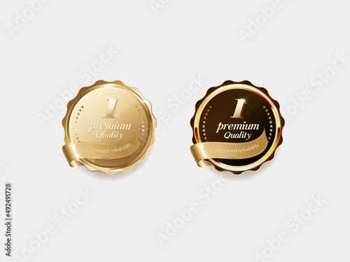 Luxury golden label and symbol