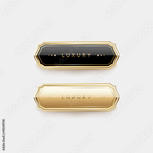 Luxury golden label and symbol