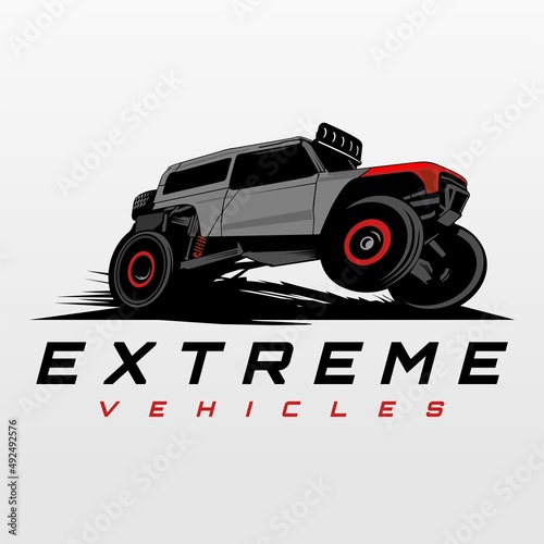 vehicles extreme logo design icon vector	