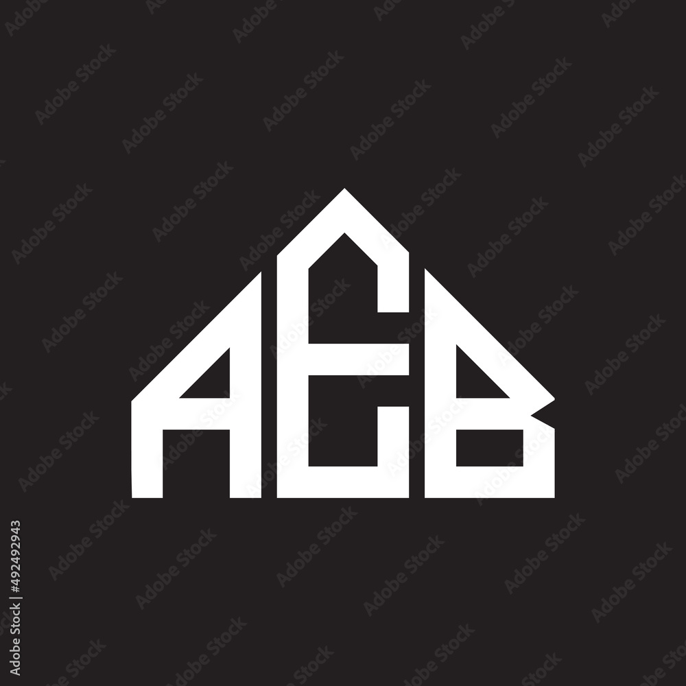 AEB letter logo design. AEB monogram initials letter logo concept. AEB letter design in black background. AEB letter logo design. AEB monogram initials letter logo concept. AEB letter design in black background.