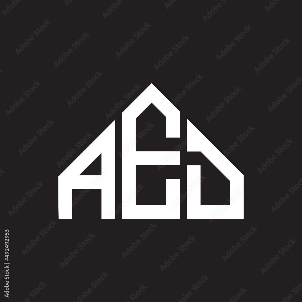 AED letter logo design. AED monogram initials letter logo concept. AED letter design in black background. AED letter logo design. AED monogram initials letter logo concept. AED letter design in black background.