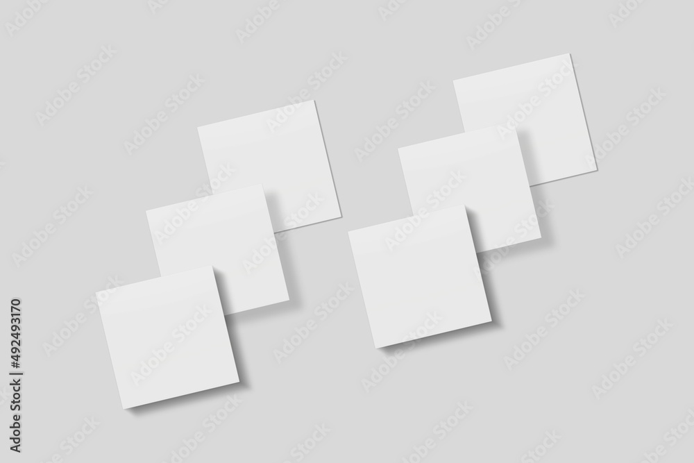 Obraz premium Blank Paper for Mockup. 3D Render.