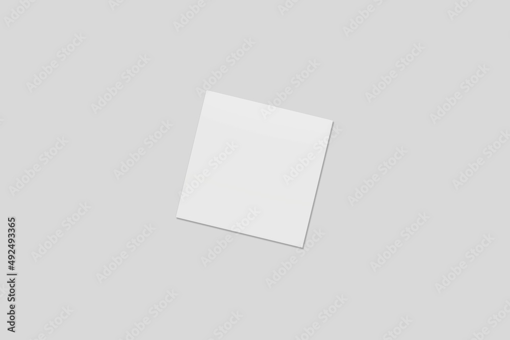 Blank Paper for Mockup. 3D Render. Blank Paper for Mockup. 3D Render.