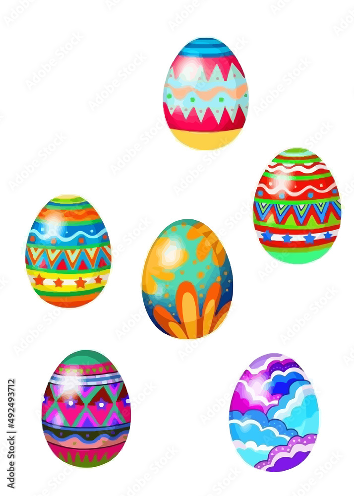 Happy Easter illustration Vector, Easter Day Background wallpaper, Easter Cartoon Drawing  Outline