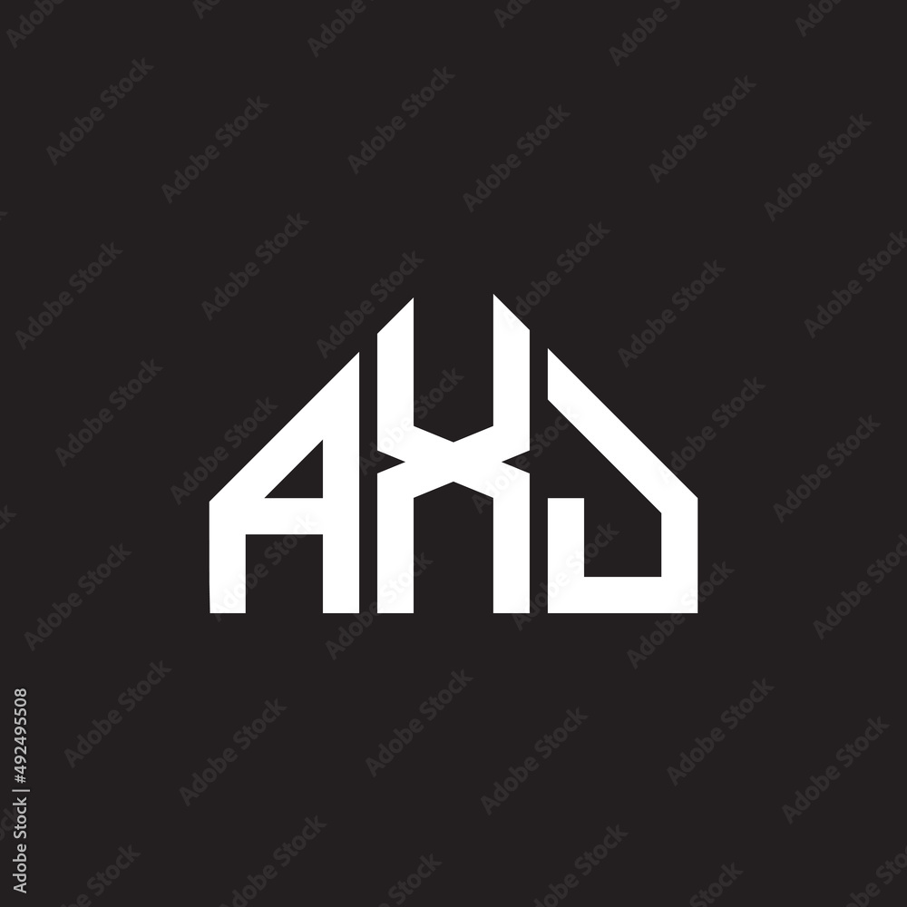 AXJ letter logo design. AXJ monogram initials letter logo concept. AXJ letter design in black background. AXJ letter logo design. AXJ monogram initials letter logo concept. AXJ letter design in black background.