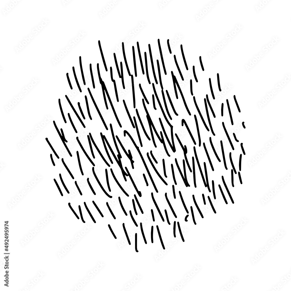 doodle chaos hand drawn. Black hand drawn line abstract scribble shape. Vector doodle set ellipses, tangles, lines, circles. Grunge round scribble circle. Thread clew knot isolated