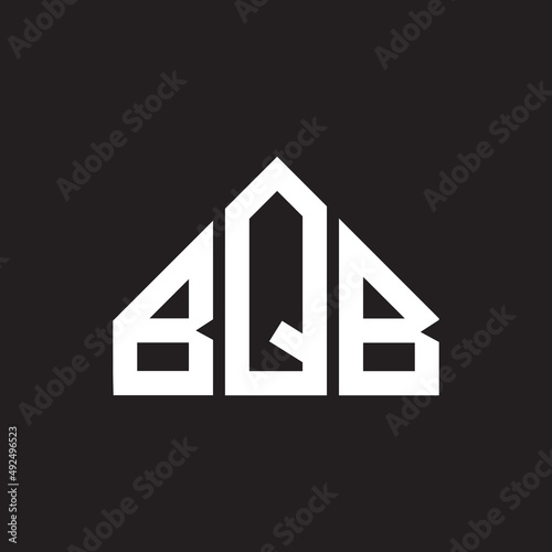BQB letter logo design on black background. BQB creative initials letter logo concept. BQB letter design.
 photo