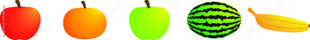 Obraz premium 5 Fruits in One