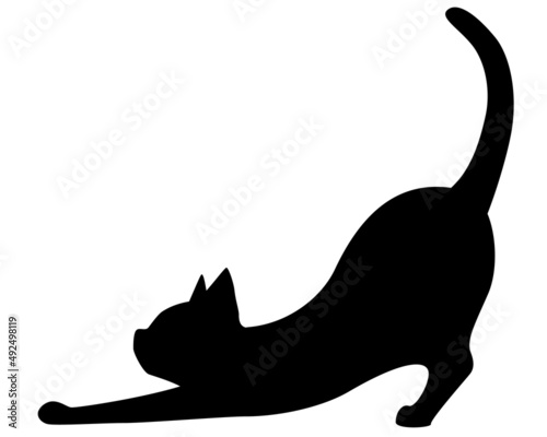 ネコのシルエットイラスト4