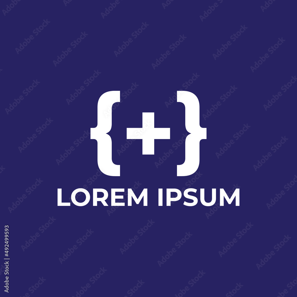 Obraz premium plus code logo design