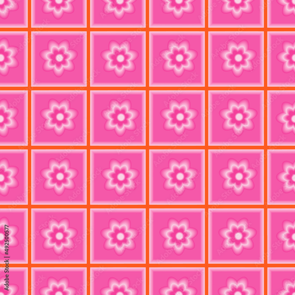 Seamless pattern abstract flowers, file EPS.8 illustration. Seamless pattern abstract flowers, file EPS.8 illustration.