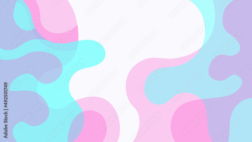 Abstract Colorful Liquid Shape Background