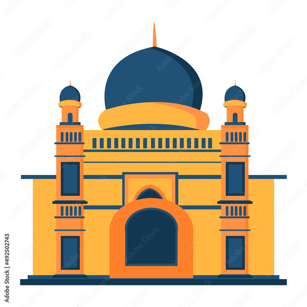 Mosque, building, Ramadan Kareem design