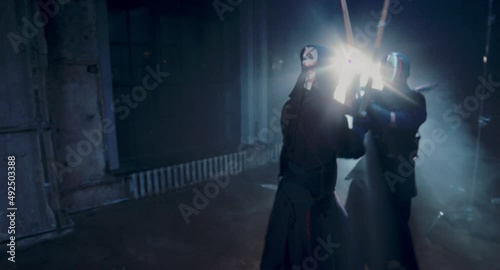 kendo duel, indoor fighters