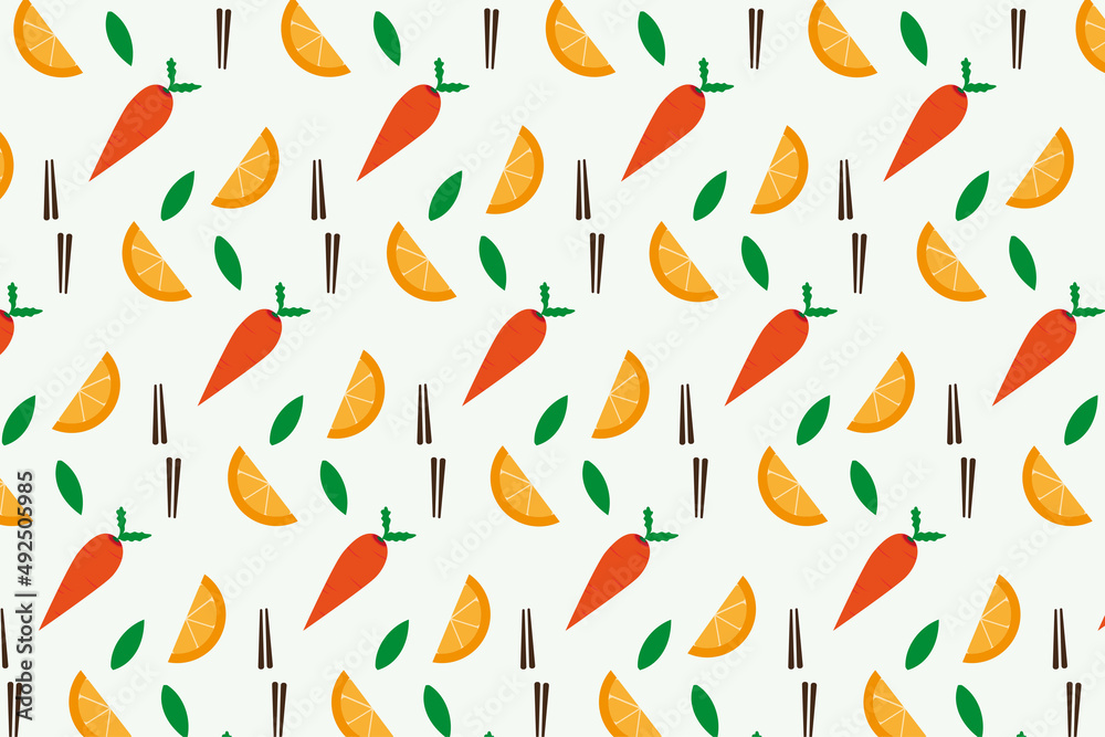 vegetable seamless pattern collection