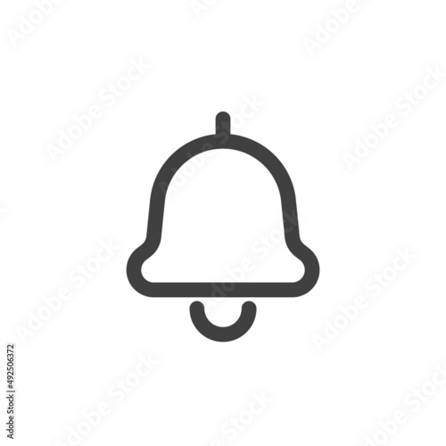 Notification bell line icon