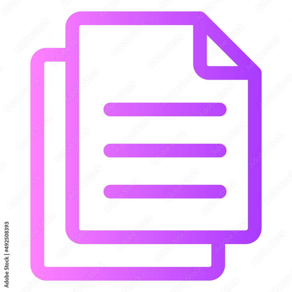 paper gradient icon paper gradient icon