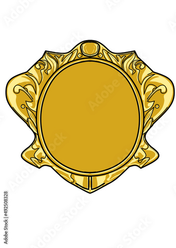 golden seal with ribbon