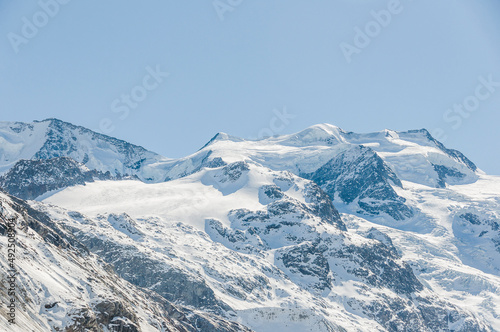 Morteratsch, Morteratschgletscher, Gletscher, Gletscherpfad, Gletscherweg, Piz Bernina, Bellavista, Bernina, Berninapass, Engadin, Alpen, Graubünden, Winter, Winterwanderweg, Langlauf, Schweiz