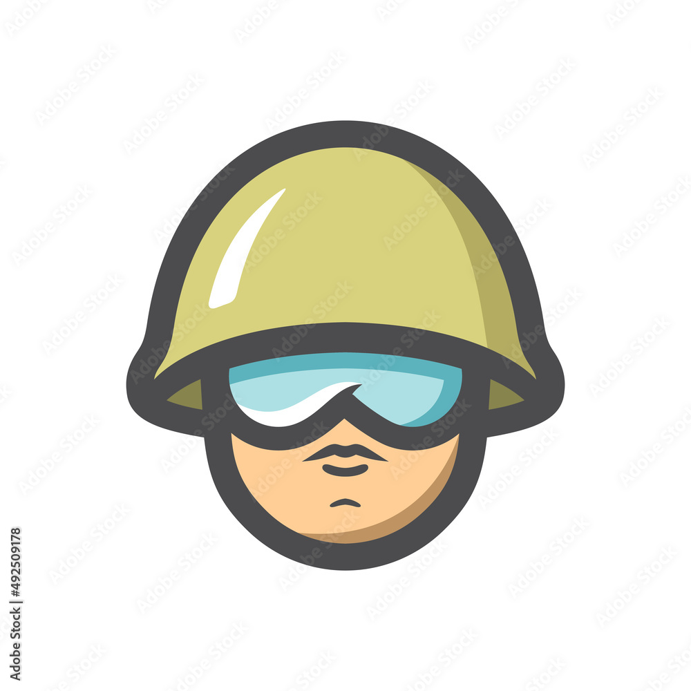 Soldier Military of Army Vector icon Cartoon illustration Soldier Military of Army Vector icon Cartoon illustration