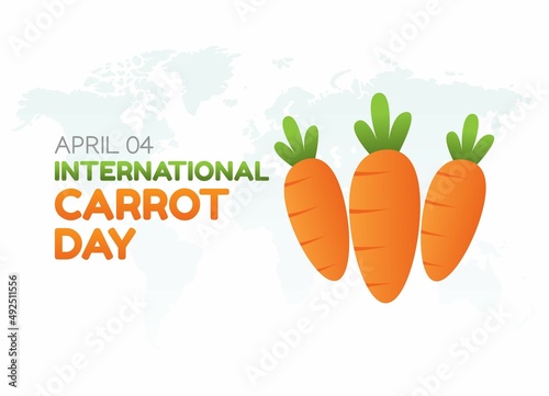 Fotótapéta vector graphic of international carrot day good for international carrot day celebration