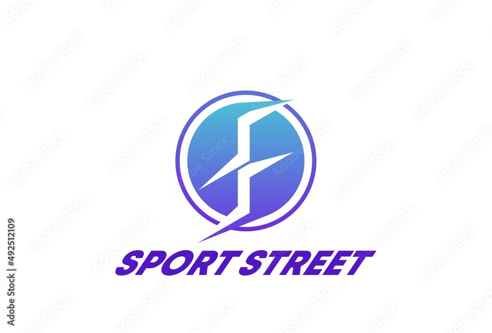 Different sports and street workout logo templates.