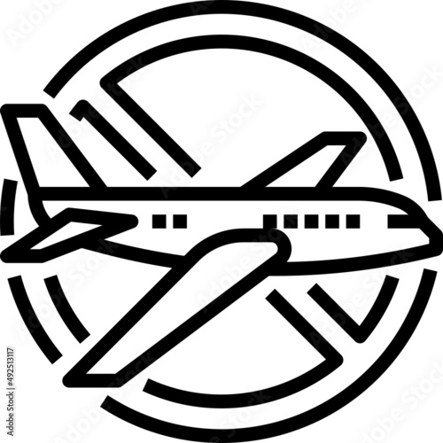 Flight cancelled icon