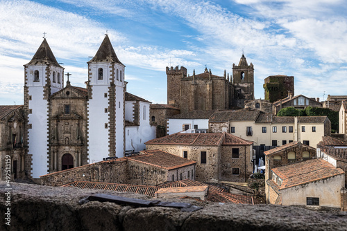 San Francisco Javier church built in baroque style in Caceres, Spain photo