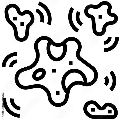 Coronavirus pandemic transmission icon