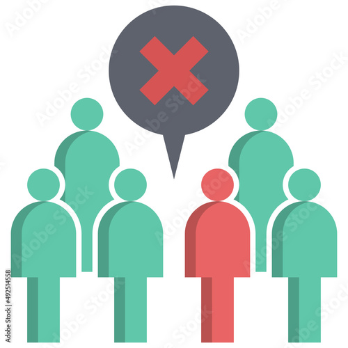 people avoid icon