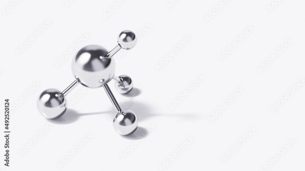 Molecule isolated on white background. 3d Illustration Molecule isolated on white background. 3d Illustration