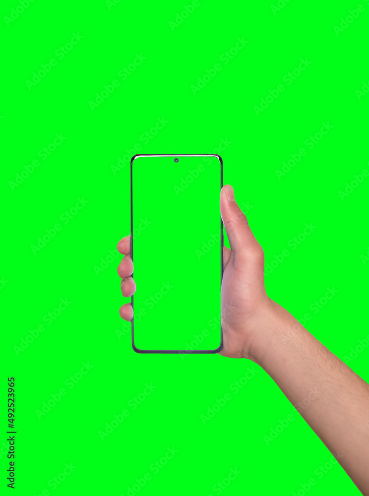 Samsung Galaxy s21 ultra with blank white screen for Infographic Global