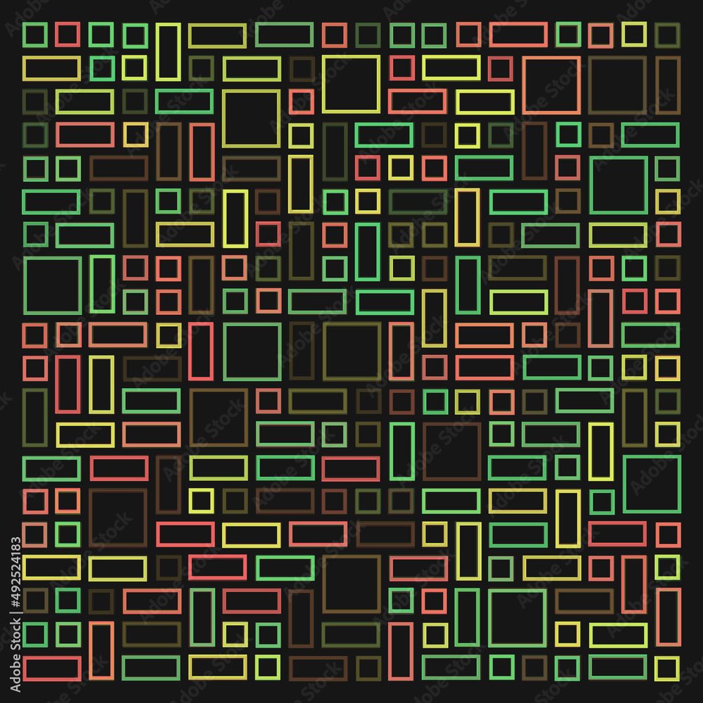 Offset Quads generative art background art illustration Offset Quads generative art background art illustration