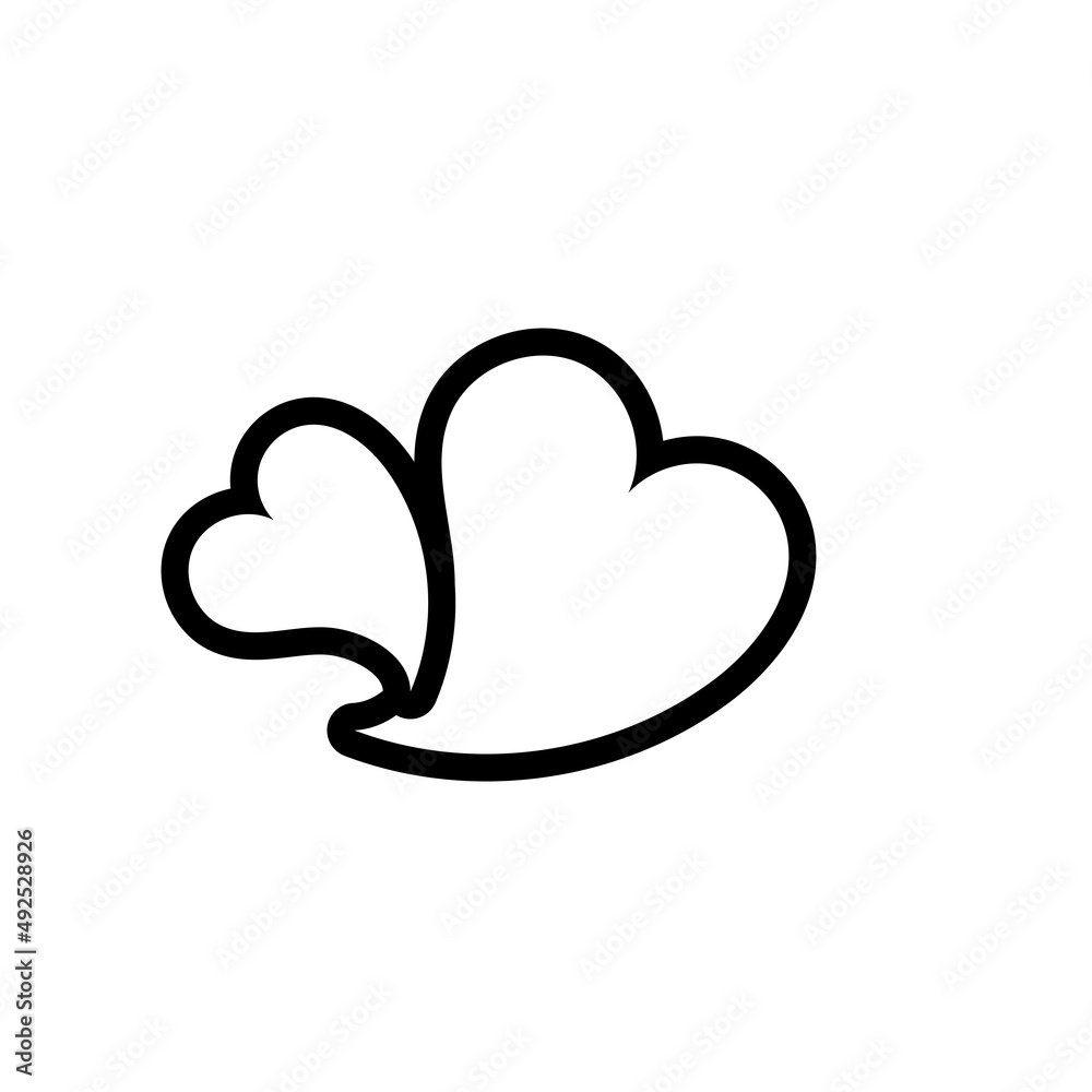 Heart icon design template vector isolated Heart icon design template vector isolated