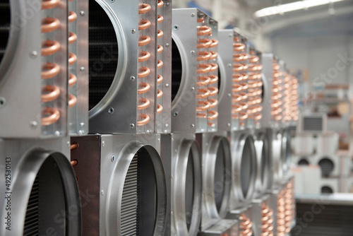 air conditioner manufacturing in the factory photo