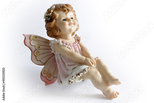 Angel figurine with butterfly wings