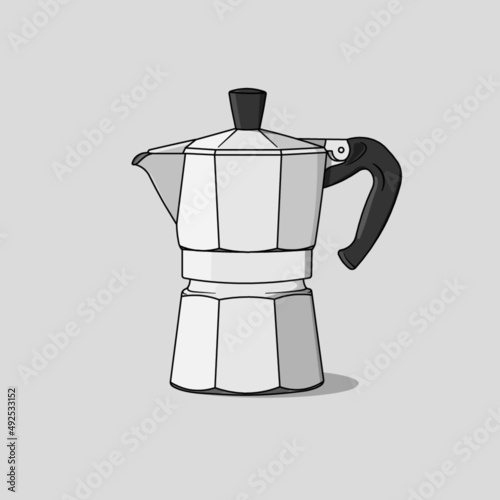 Mocha Coffee Maker - Classic Coffee - Illustration