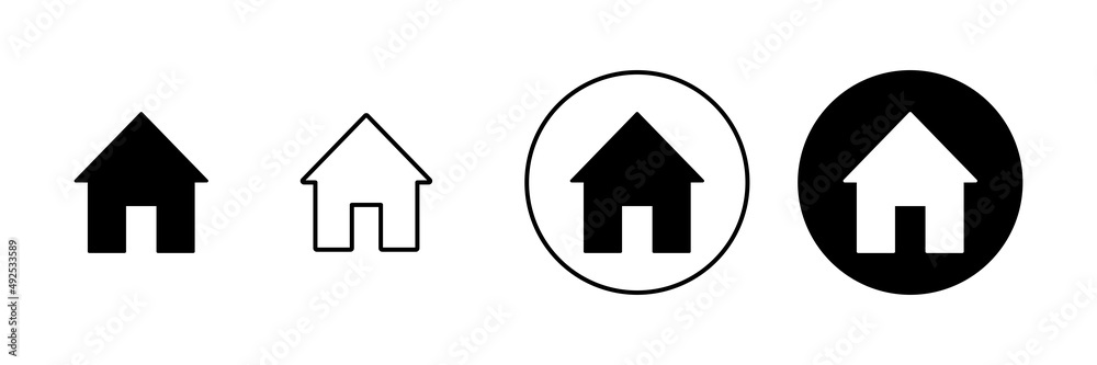 House icons set. Home sign and symbol House icons set. Home sign and symbol