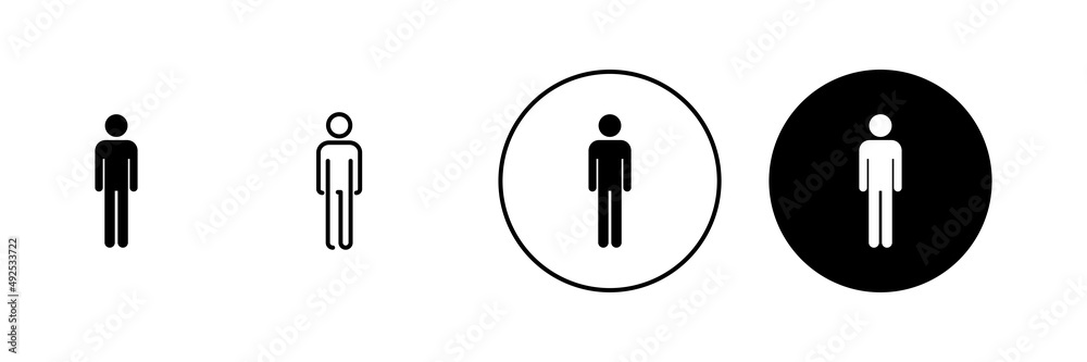 Man icons set. male sign and symbol. human symbol Man icons set. male sign and symbol. human symbol