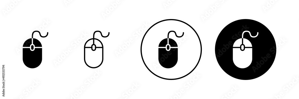 Mouse icons set. click sign and symbol. pointer icon vector. Mouse icons set. click sign and symbol. pointer icon vector.