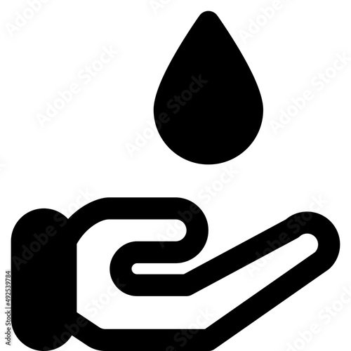 hydro power glyph icon