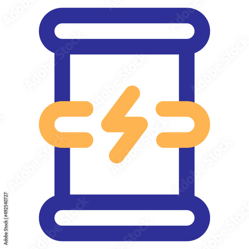 biofuel colored line icon